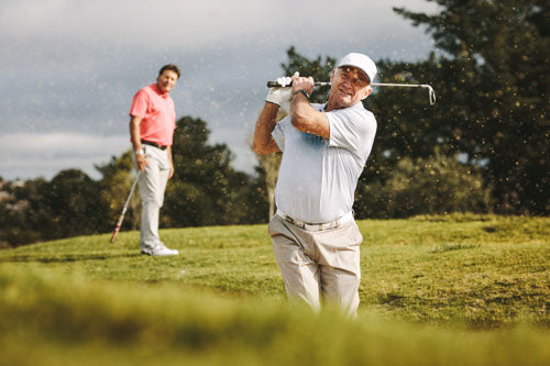 No golfer's elbow thanks to the elbow bandage